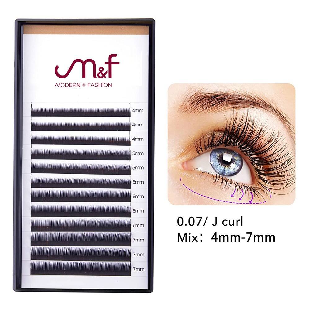 0.07MM J Curl Bottom Lash Extensions