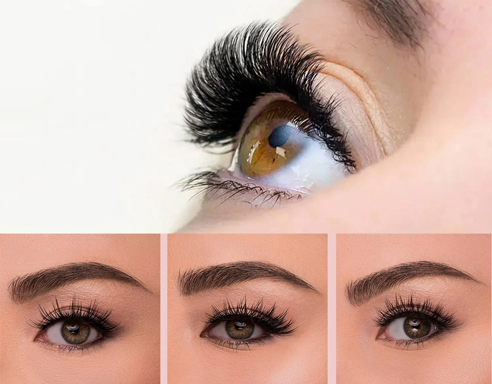 Professional Eyelash Artists Customize Different Eye Makeup