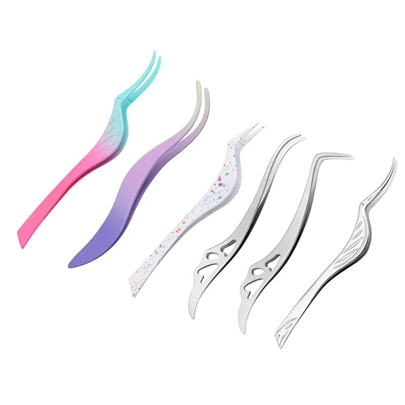 Bird Shape Cluster Lashes Tweezers MF-TT13 