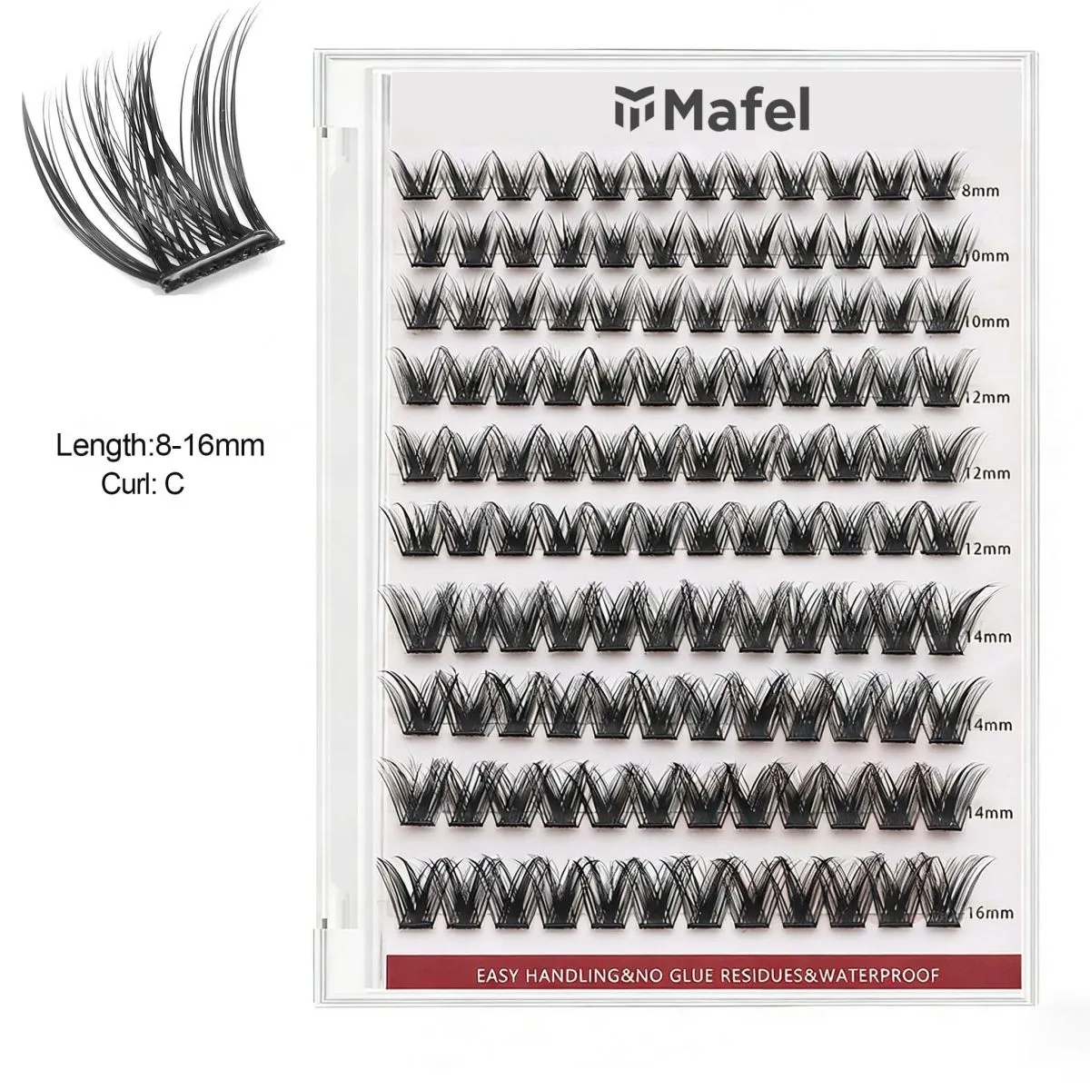 Pre-glued Cluster Lashes